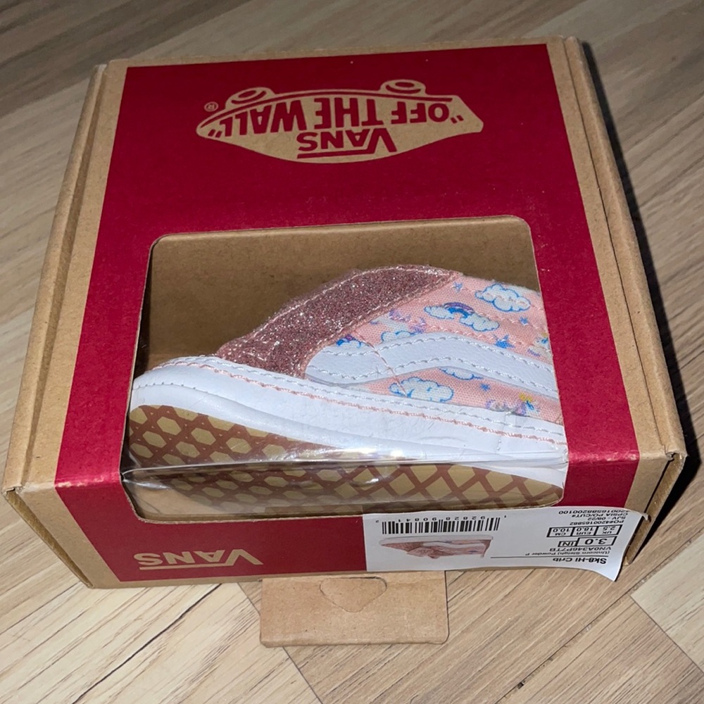 EUC VANS crib hightop 3c